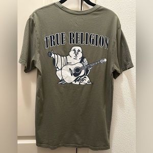 Men's True Religion Buddha Logo T-Shirt in Green